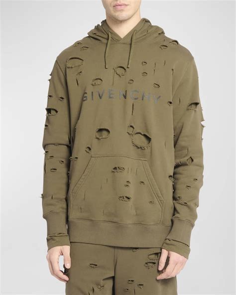 givenchy hoodies mens|givenchy destroyed hoodie.